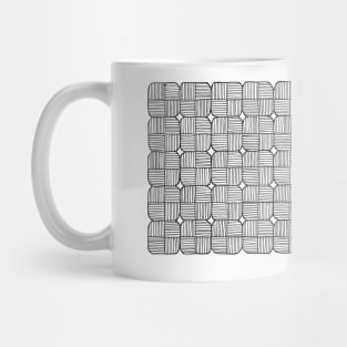 Black Squares Mosaic Mug